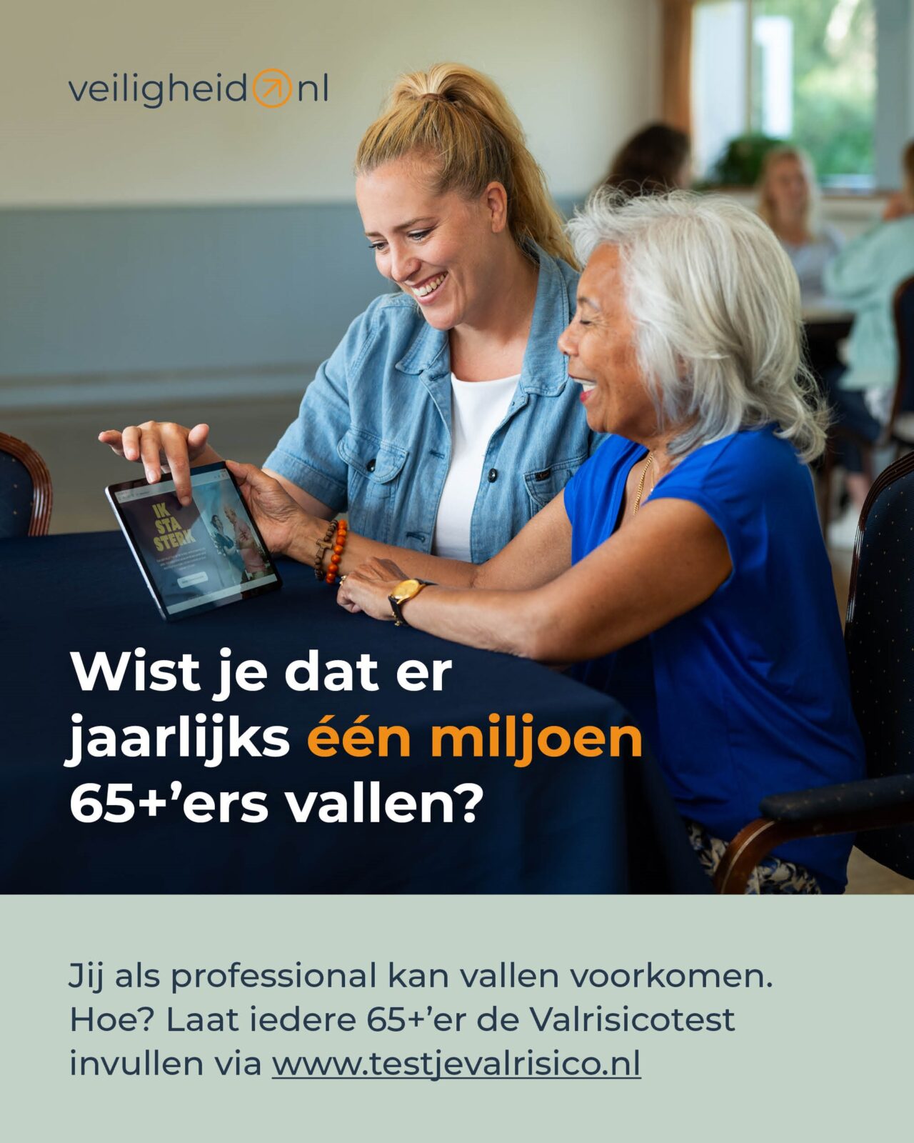 Valrisicotest oudere en zorgverlener